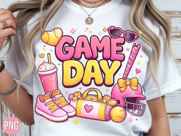 Elevating Sports Branding with the Game Day Pink Softball Baseball PNG: A Strategic Asset for Creators