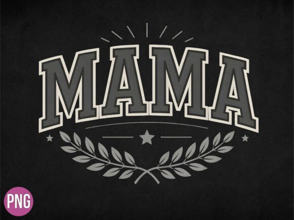 Mama Varsity Retro Athletic Style PNG: Elevating Your Creative Projects with Nostalgic Design