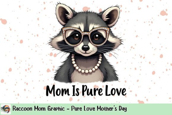 Raccoon Mom Graphic: Pure Love for Mother’s Day