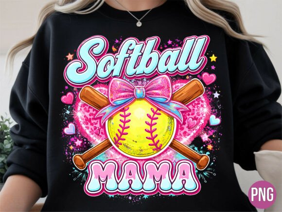 Softball Mama Leopard Sports Heart PNG: Elevate Your Game-Day Style