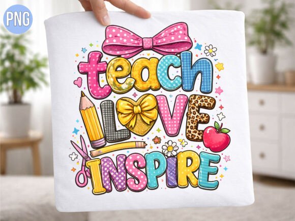 Strategic Branding with the Teach Love Inspire Teacher Bow PNG