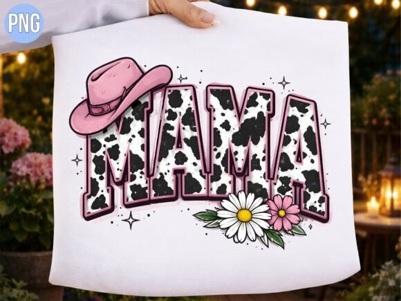 Unleashing Creativity with the Western Mama Cow Print Pink Hat PNG