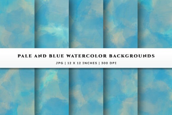 Watercolor Backgrounds - Pale Blue: Elevating Modern Design with Soft, Calming Tones