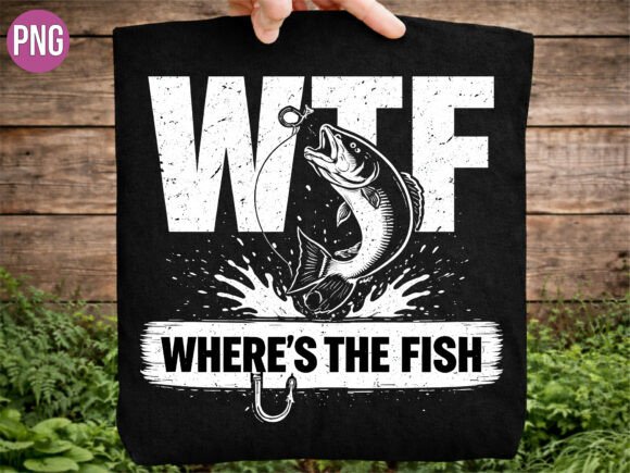 WTF Wheres the Fish Fishing Hook PNG